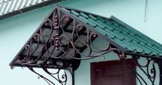 Козырьки из металлочерепицы от 1737 рублей в Курске - НавесыКус