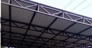 Односкатные навесы из профнастила 6 на 4 - цена и покупка в Курске от 1737 руб.